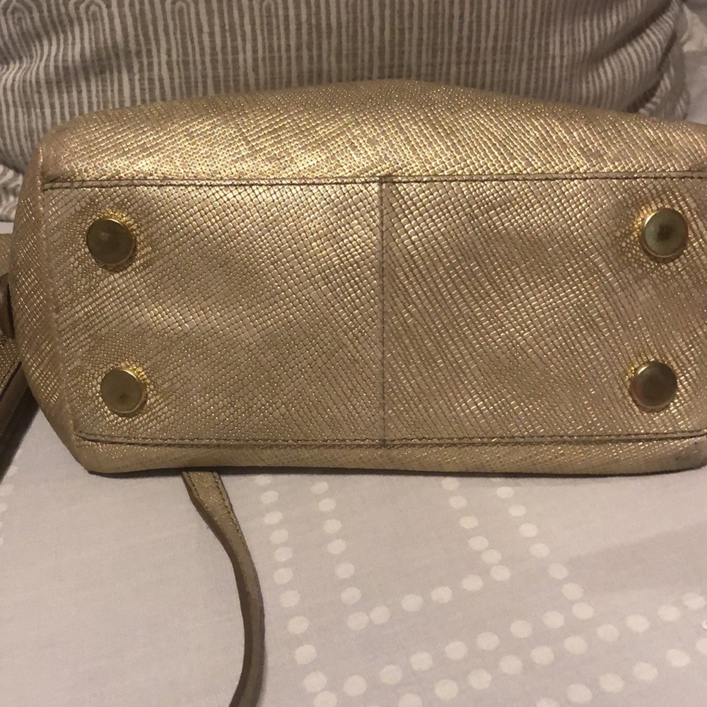 Fossil gold crossbody purse with wallet see pics - Picture 5 of 5